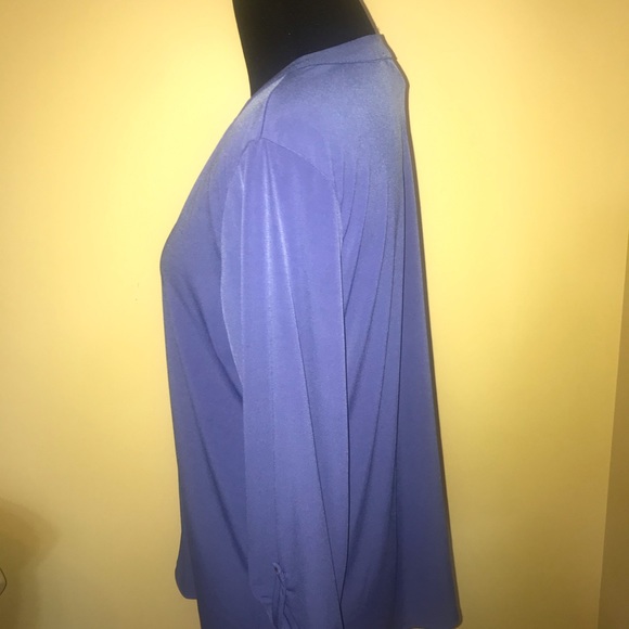 Front Of Closet Gold Zip Up Blouse Size Petite XL - Picture 5 of 8